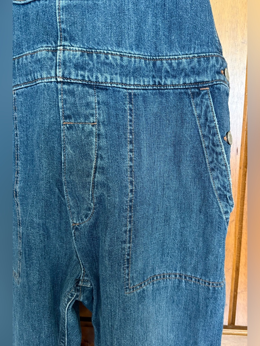 GAP denim overalls ladies medium - Picture 3 of 5